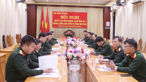 Hội nghị trực tuyến toàn quân rút kinh nghiệm công tác phòng, chống dịch Covid-19