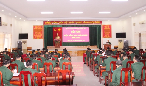 Hội nghị hiệp đồng giao, nhận quân năm 2021