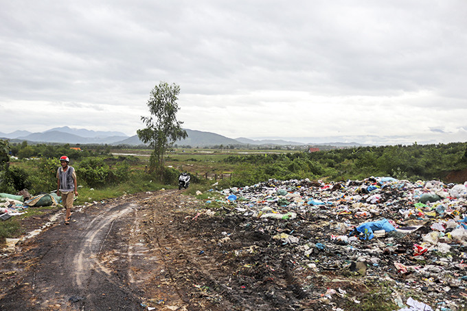 Khu vực bãi rác xã Ninh Hưng (thị xã Ninh Hòa) đang được quy hoạch để mở rộng.