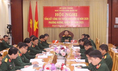 Hội nghị trực tuyến tổng kết công tác tuyển sinh quân sự năm 2020