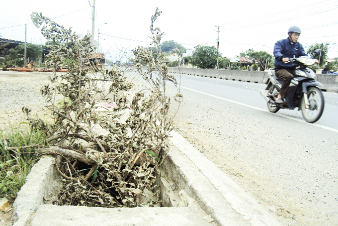 Hố trên quốc lộ