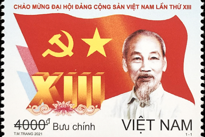 Độc đáo các bộ tem Đại hội Đảng