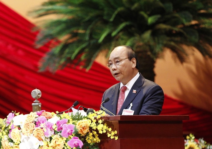Diễn văn khai mạc Đại hội do Thủ tướng Chính phủ Nguyễn Xuân Phúc trình bày