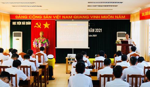 Học viện Hải quân tổ chức tập huấn công tác tham mưu năm 2021