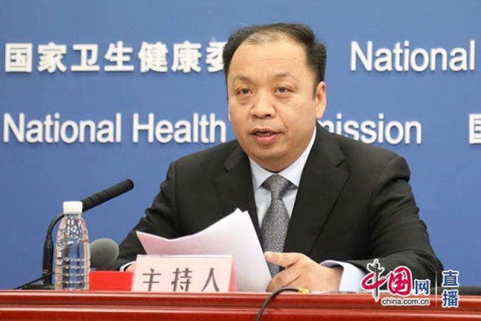 Người phát ngôn Ủy ban Y tế Quốc gia Trung Quốc Mễ Phong.