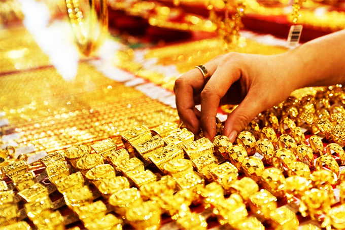 Giá vàng giảm sau khi tăng bứt phá