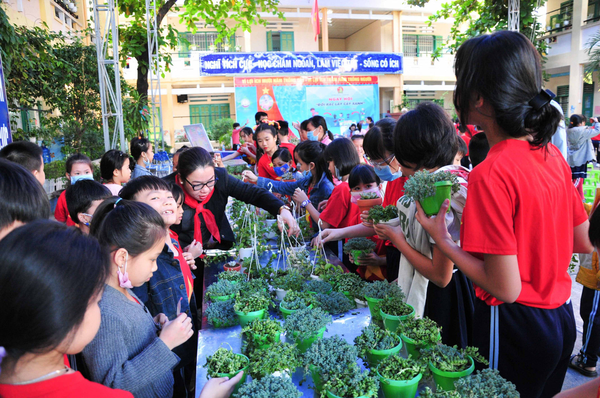 Đây là hoạt động đổi rác lấy cây xanh đầu tiên được Hội đồng Đội TP. Nha Trang tổ chức, dự kiến sẽ phát động đến toàn thể các liên đội trường học trên địa bàn thành phố