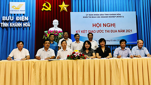 Khối thi đua Doanh nghiệp (Khối 3): Ký kết giao ước thi đua năm 2021