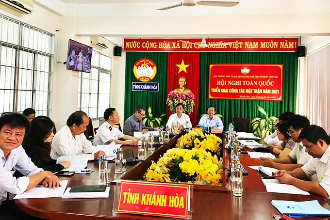 Hội nghị trực tuyến toàn quốc triển khai công tác Mặt trận năm 2021