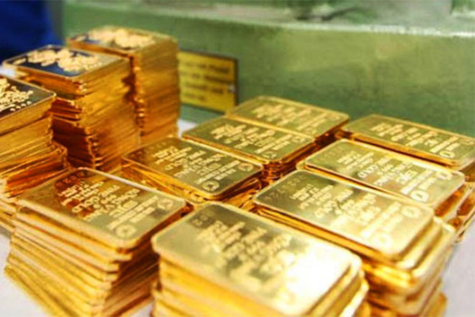  Giá vàng thế giới tăng, vàng trong nước cao hơn thế giới trên 7 triệu đồng. Ảnh minh hoạ.