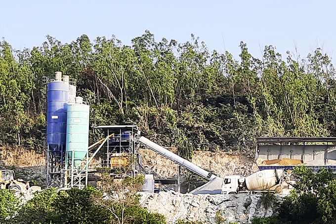 Trạm trộn bê tông Nam Đại Sơn: Hoạt động không phép