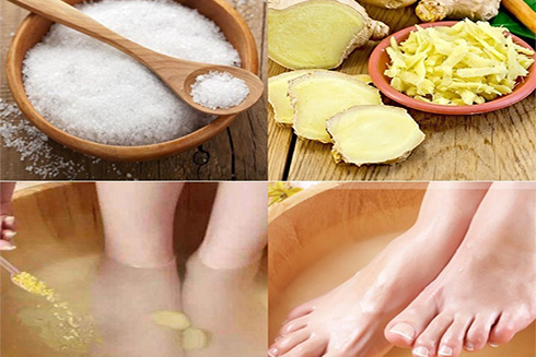Những công dụng tuyệt vời của việc ngâm chân bằng nước muối gừng