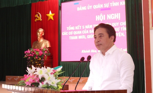 Phối hợp tham mưu tốt trên lĩnh vực quốc phòng