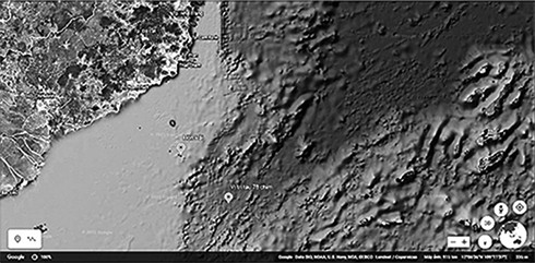Vị trí tàu chìm cách đảo Hòn Hải 68 hải lý (Google maps).