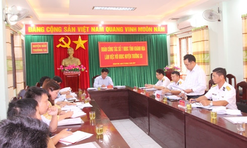 Quang cảnh buổi kiểm tra.