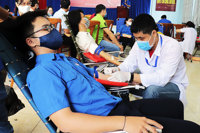 Phong trào hiến máu tình nguyện được duy trì, lan tỏa với nhiều đợt hiến máu được tổ chức hàng năm.