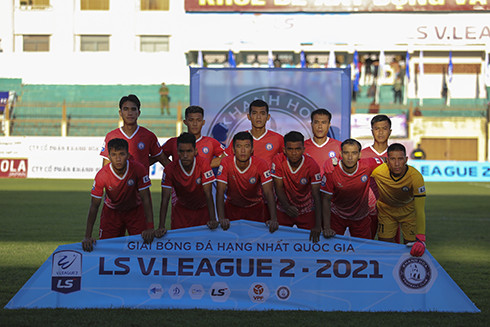 Đội hình ra quân của các cầu thủ chủ nhà Khánh Hòa FC