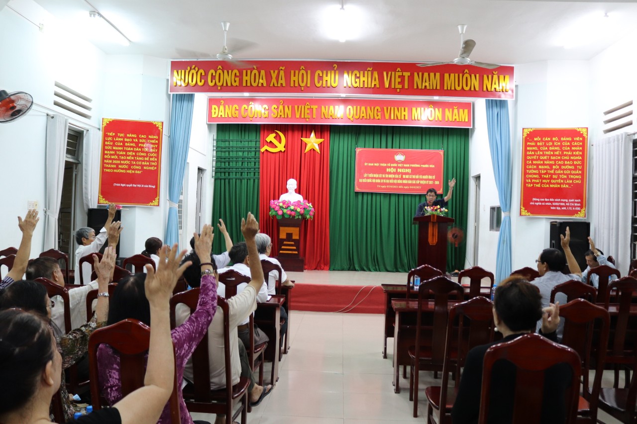 Lấy ý kiến cử tri nơi cư trú đối với người ứng cử đại biểu Quốc hội và HĐND các cấp