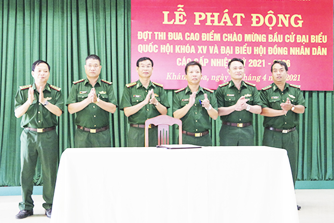 Bộ đội Biên phòng tỉnh Khánh Hòa phát động đợt thi đua cao điểm