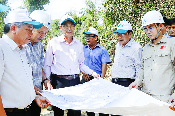 Khẩn trương thi công hồ Sông Chò 1