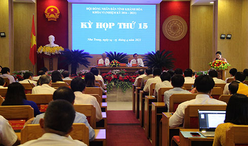 Quang cảnh tại phiên khai mạc kỳ họp thứ 15, HĐND tỉnh khóa VI