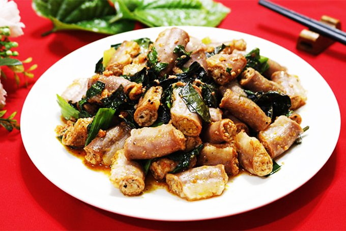 Lòng xào lá lốt