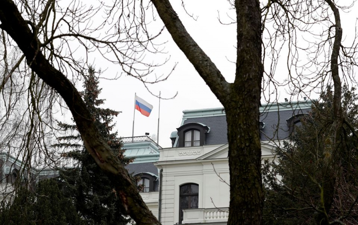 Đại sứ quán Nga tại Prague, Cộng hòa Séc. Ảnh: Reuters