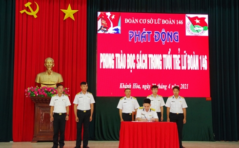 Đoàn cơ sở Lữ đoàn 146 Hải quân phát động phong trào đọc sách