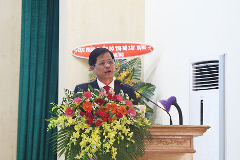 Ông Nguyễn Tấn Tuân phát biểu tại lễ công bố.