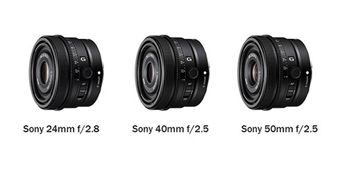   Sony ra mắt 3 ống kính một tiêu cự mới, sẽ được giao hàng vào giữa tháng 5