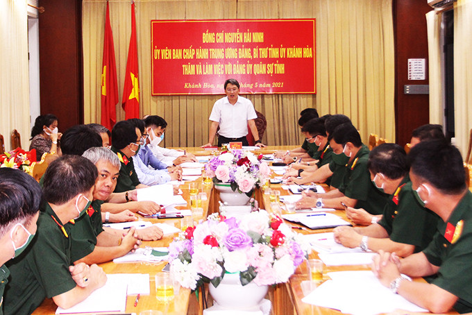 Ông Nguyễn Hải Ninh kết luận tại buổi làm việc.