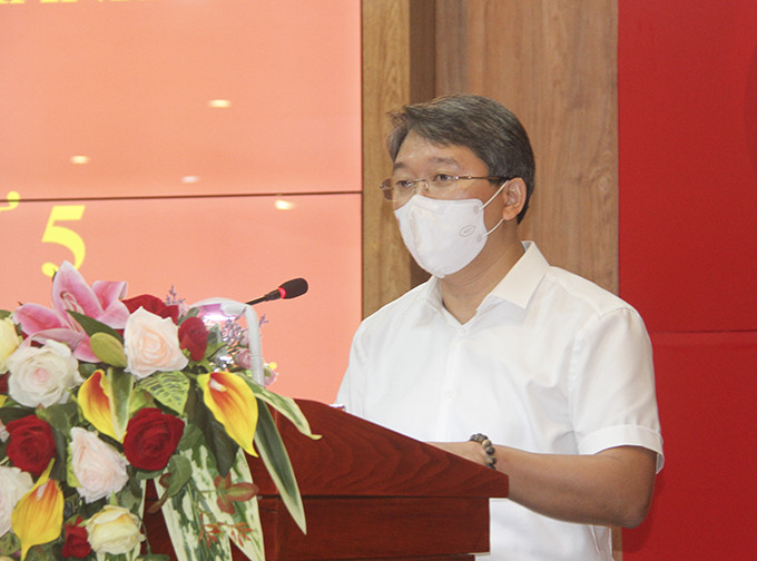 Bí thư Tỉnh ủy Nguyễn Hải Ninh phát biểu khai mạc hội nghị