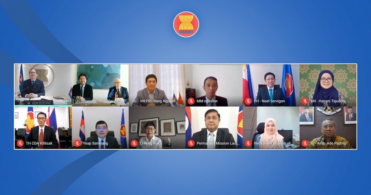 Cuộc họp lần thứ 6 Ủy ban Hợp tác chung theo lĩnh vực ASEAN - Na Uy diễn ra theo hình thức trực tuyến