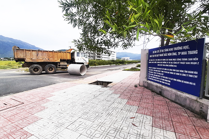 Dự án Cơ sở hạ tầng khu trường học, đào tạo và dạy nghề Bắc Hòn Ông: Còn vướng diện tích đất thu hồi