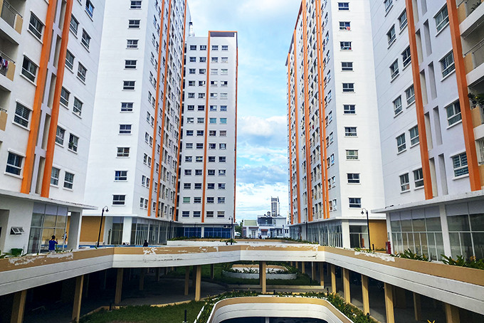 Một góc chung cư HQC Nha Trang.  