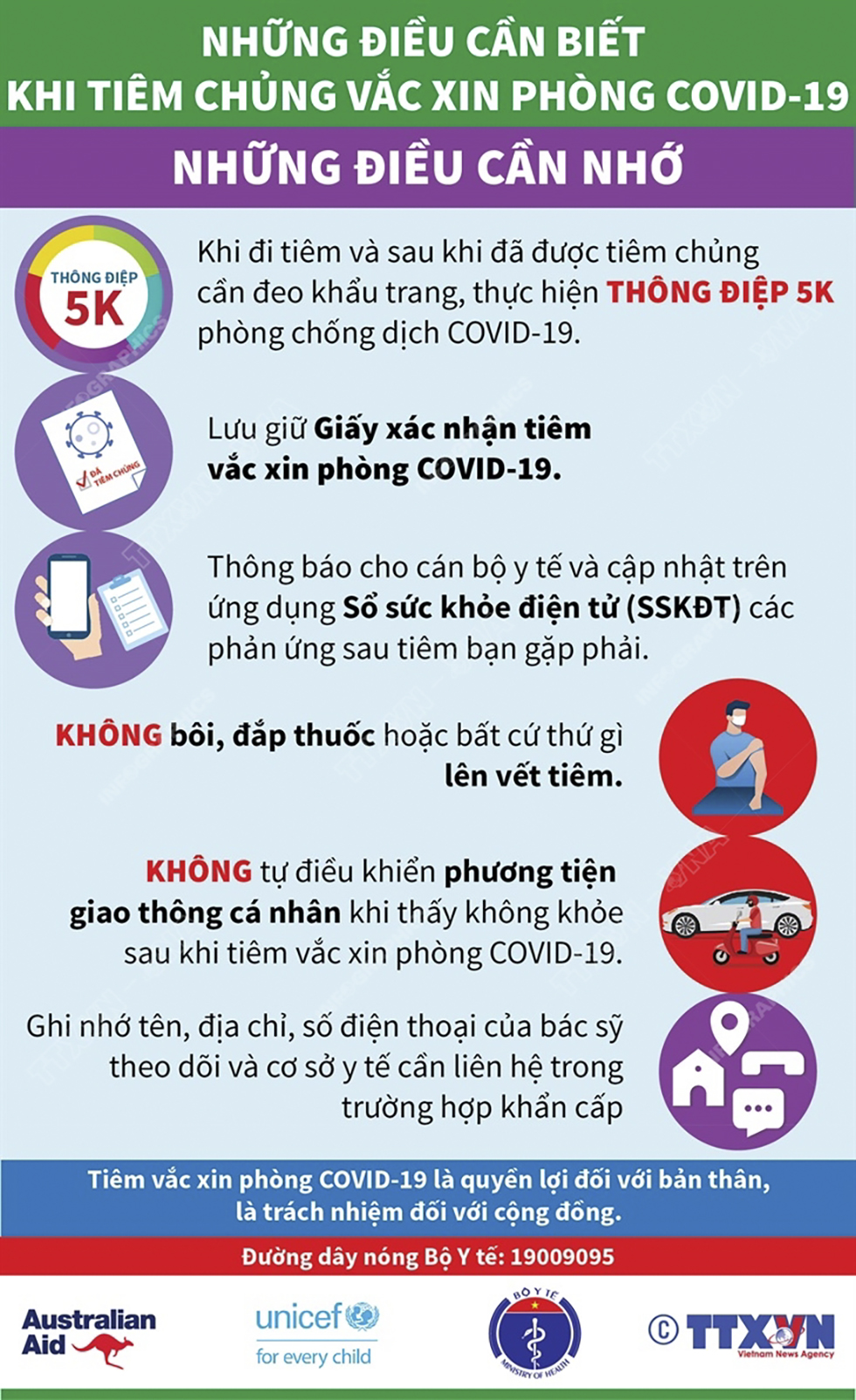 Những điều cần nhớ khi tiêm chủng vắc xin phòng COVID-19