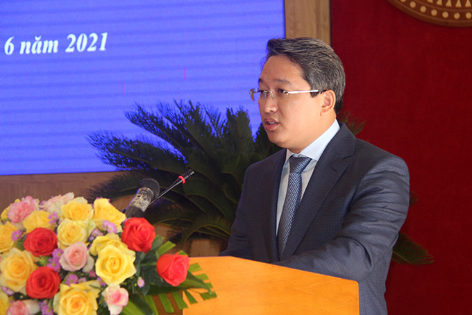 Bí thư Tỉnh ủy Khánh Hòa Nguyễn Hải Ninh phát biểu tại kỳ họp