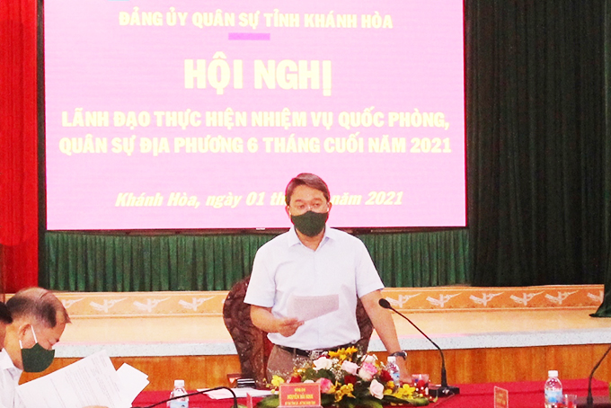 Hội nghị lãnh đạo thực hiện nhiệm vụ quốc phòng, quân sự địa phương