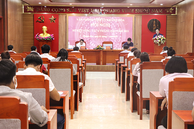 Văn phòng Tỉnh ủy Khánh Hòa: Tiếp tục nâng cao chất lượng công tác tham mưu, tổng hợp