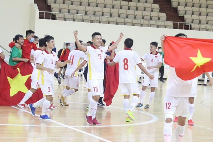 Vietnam national futsal team secure second FIFA World Cup finals ticket (Source: VFF)