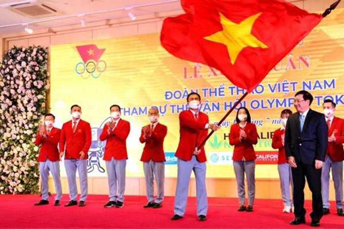Đoàn thể thao Việt Nam xuất quân tham dự Olympic Tokyo 2020.  Nguồn: tctdtt.gov.vn