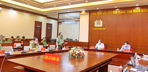 Đại tá Đào Xuân Lân báo cáo các mặt công tác