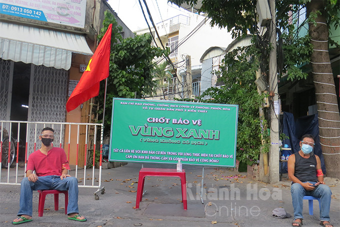 Một chốt bảo vệ  "vùng xanh " tại phường Phước Hòa, TP. Nha Trang