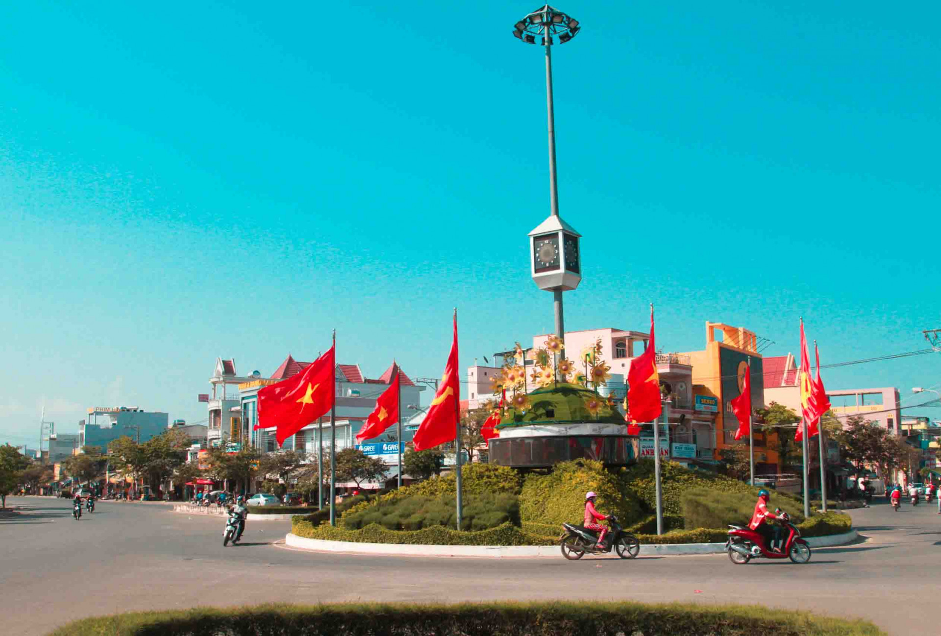 Một góc phố ở thị xã Ninh Hòa. Ảnh minh họa chụp trước tháng 5-2021.   