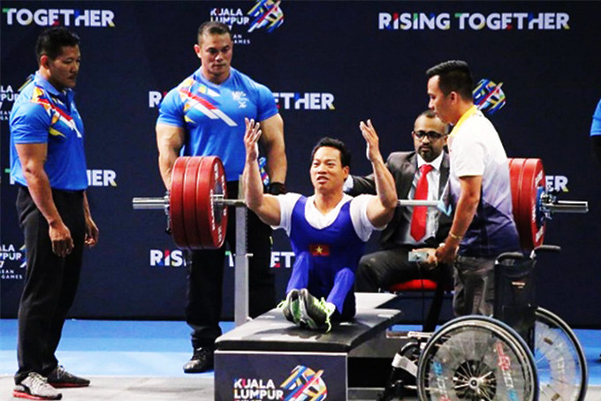 Vận động viên Lê Văn Công là niềm hy vọng của đoàn thể thao người khuyết tật Việt Nam  tại Paralympic Tokyo 2020. Nguồn: tdtt.gov.vn