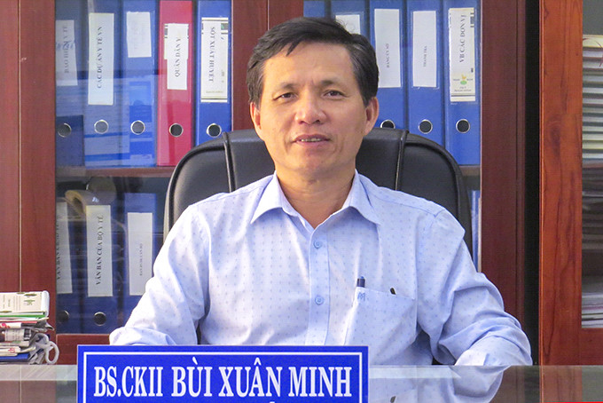 Bác sĩ Bùi Xuân Minh - Giám đốc Sở Y tế, Phó Trưởng ban Chỉ đạo phòng, chống dịch bệnh ở người tỉnh Khánh Hòa.
