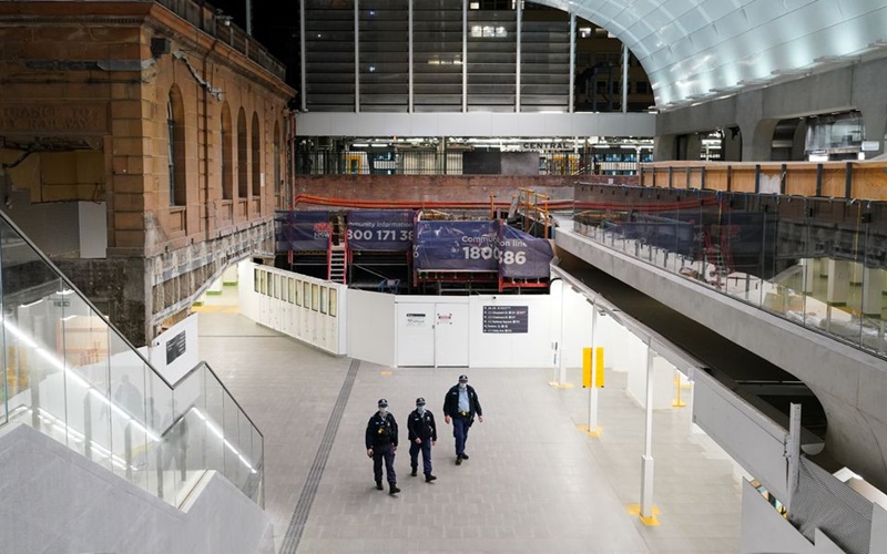 Cảnh sát tuần tra tại Sydney, Australia, ngày 12/8. (Ảnh: Reuters)