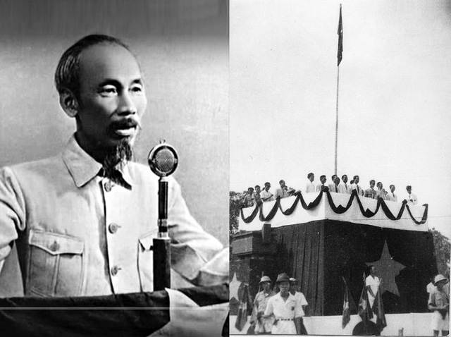  Chủ tịch Hồ Chí Minh đã đọc bản ”Tuyên ngôn Độc lập” ngày 02/9/1945. (Ảnh: Tư liệu/TTXVN) 