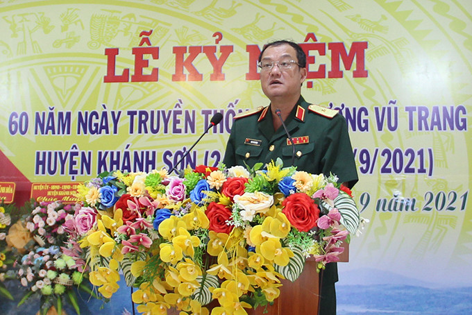 Thiếu tướng Cao Phi Hùng phát biểu tại lễ kỷ niệm