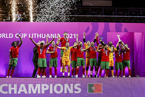 Tuyển futsal Bồ Đào Nha đăng quang ngôi vô địch. (Nguồn: FIFA)